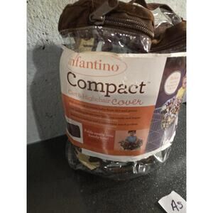 Infantino Shopping Cart Cover | Highchair Cover - Brown Animals Zoo Theme